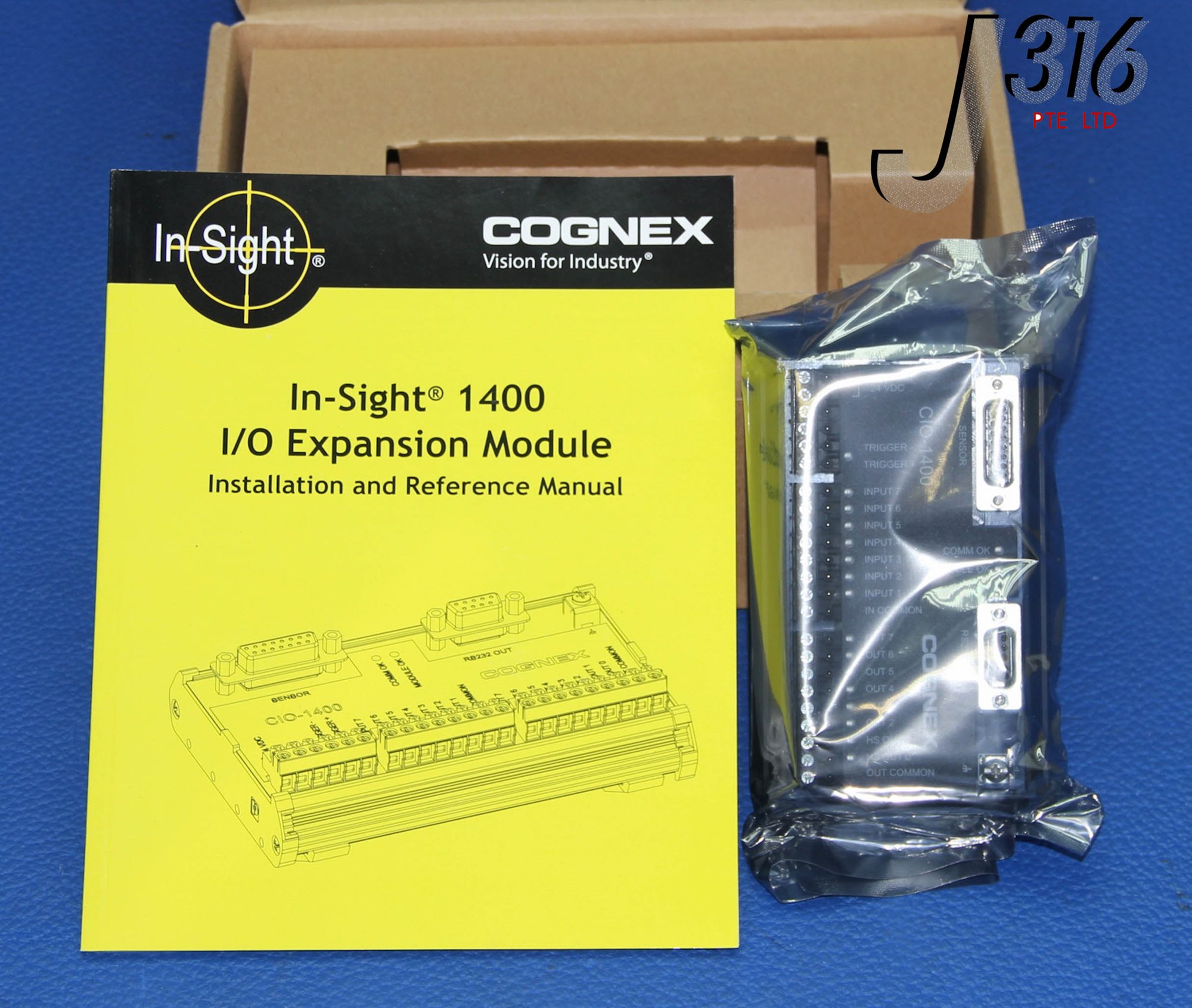 Cognex CIO-1400 800-9012-2R Rev B In-Sight 1400 I/O Expansion Module 24VDC